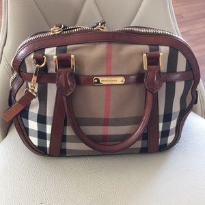 BURBERRY Bridle House Check Orchard Bowling Bag
